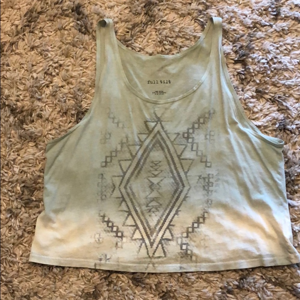 Full Tilt cropped tank - Green